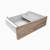 Almost Perfect Desky Minimal Under Desk Drawer - Natural Walnut White Frame