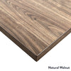 Desky fixed mini melamine nat walnut desktop