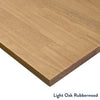 light oak stained rubberwood