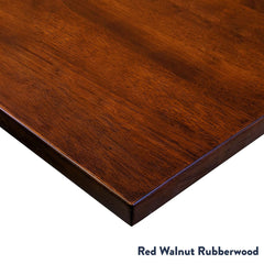 Red walnut rubberwood desktop