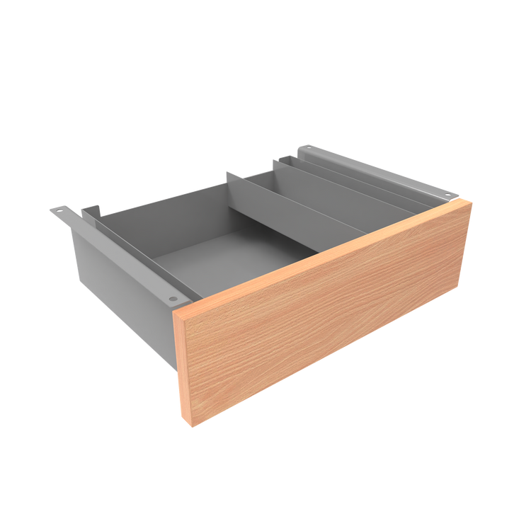 Desky Minimal Under Desk Drawer Grey Select Beech - Desky