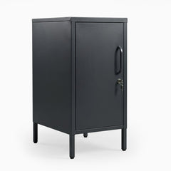 Desky Sidekick Metal Locker Cabinet-Accessories-Desky-Dark Grey-Left Opening-Desky® Australia