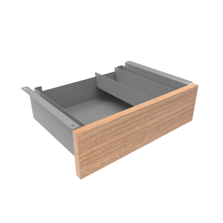 Desky Minimal Under Desk Drawer Grey Sublime Teak - Desky