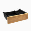 Almost Perfect Desky Minimal Under Desk Drawer - Teak Hardwood White Frame