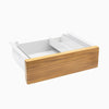Almost Perfect Desky Minimal Under Desk Drawer - Teak Hardwood White Frame