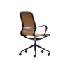 Desky Executive Meeting Chair-Black Leather & Polished Aluminium Frame Desky®