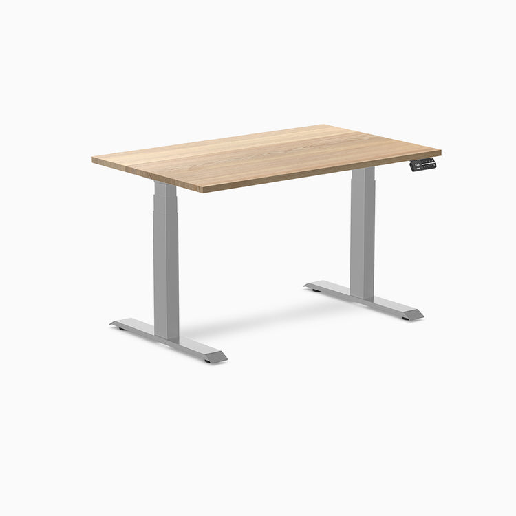 Desky standing desk 1200mm white ash hardwood 