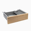 Almost Perfect Desky Minimal Under Desk Drawer - White Ash Hardwood Grey Frame