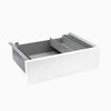 Almost Perfect Desky Minimal Under Desk Drawer - White Melamine Grey Frame