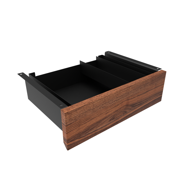 Desky Minimal Under Desk Drawer Black Walnut Hardwood - Desky