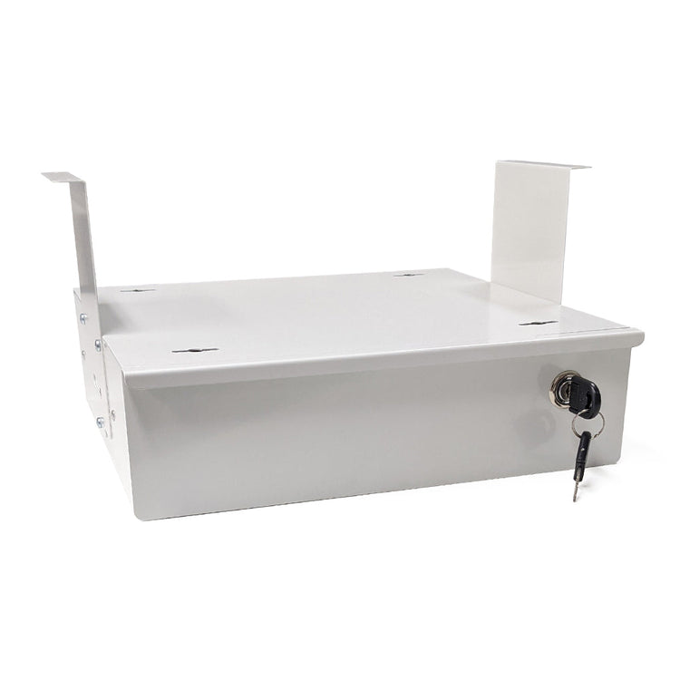 Desky Lockable Under Desk Drawer White - Desky