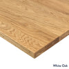 hardwood white oak desk top finish