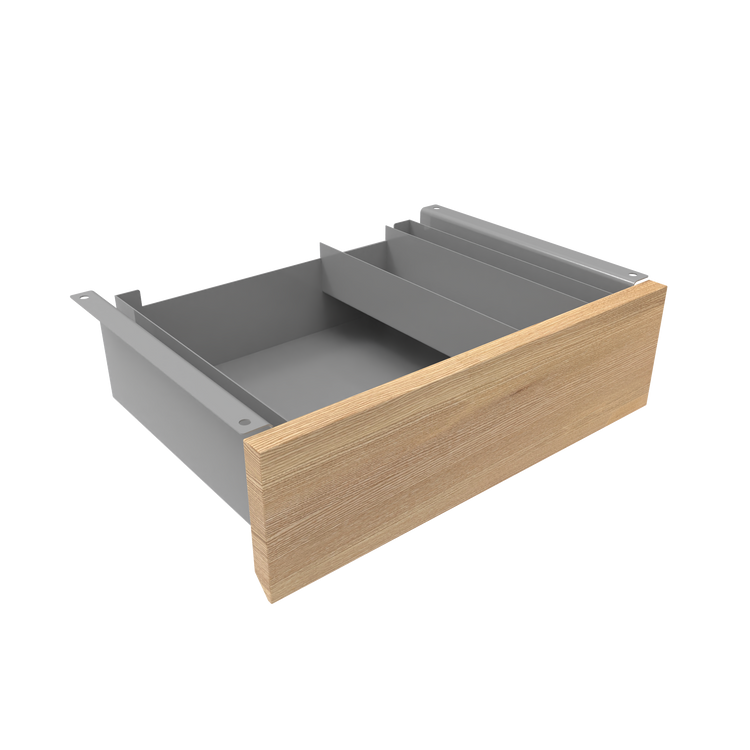 Desky Minimal Under Desk Drawer Grey White Ash - Desky