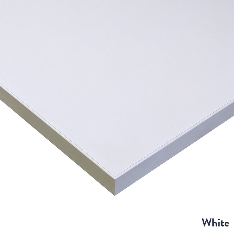 Desky fixed mini melamine white desktop