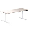 Desky Dual Rubberwood Sit Stand Desk Light Oak 1200x700/750mm - Desky