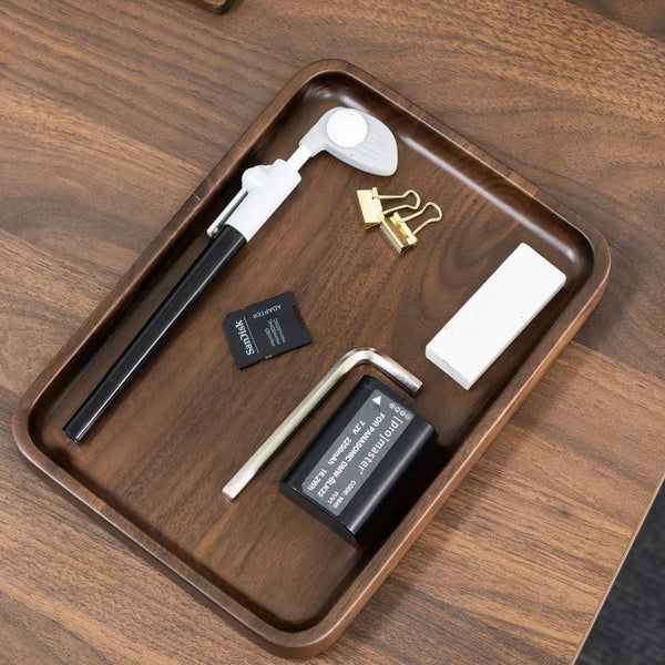 Desky Wooden Desk Accessories-Desk Organisers-Desky-Full Set Accessories-Rubberwood Walnut-Desky® Australia