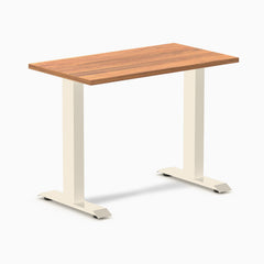 Desky Zero Mini Office Desk, Prime Oak desktop, Wheat frame