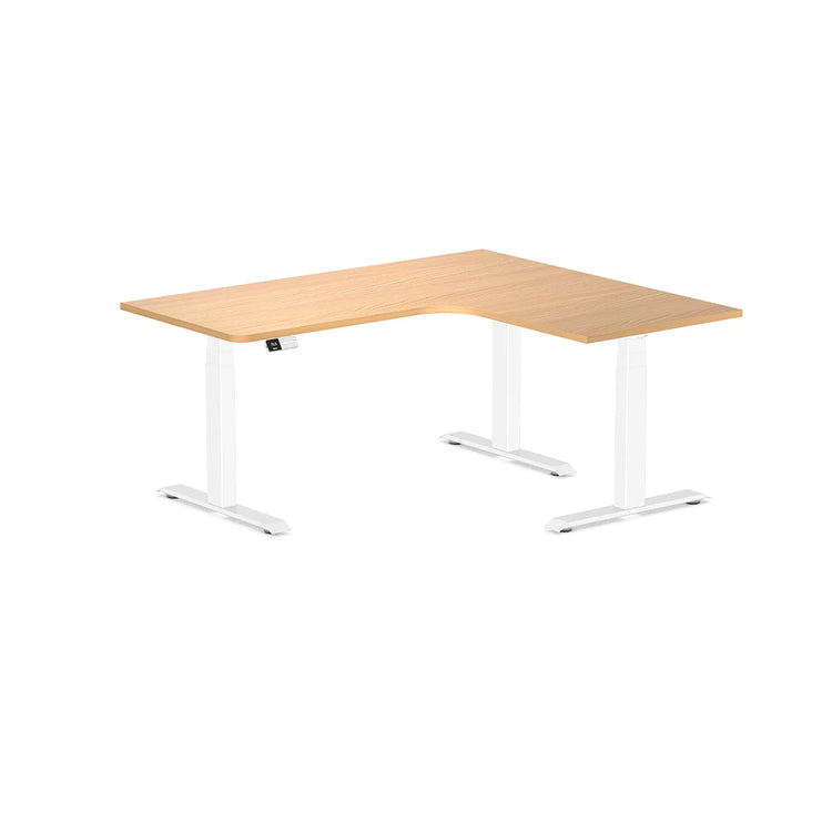 Desky L-Shape Melamine Sit Stand Desk