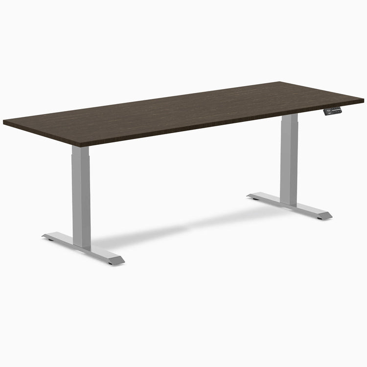 Desky Dual Bamboo Sit Stand Desk