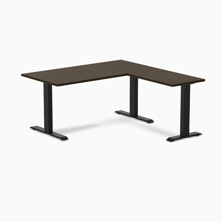 Desky Zero Bamboo L-Shape Office Desk