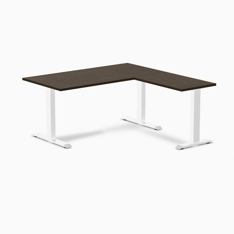 Desky Zero Bamboo L-Shape Office Desk