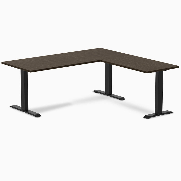 Desky Zero Bamboo L-Shape Office Desk
