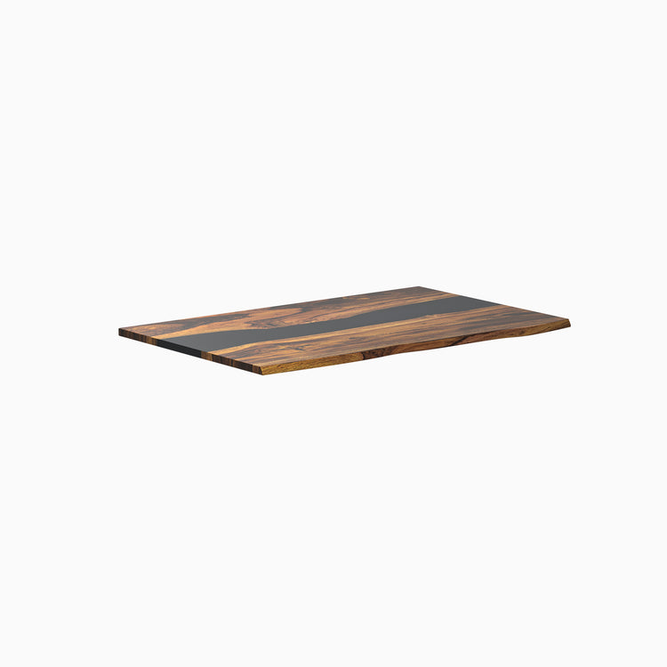 Desky Resin Hardwood Desk Tops Navy river -Desky®