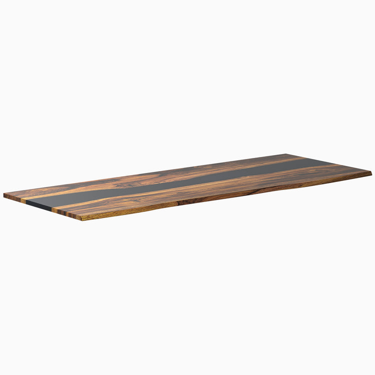 Desky Resin Hardwood Desk Tops Navy river -Desky®