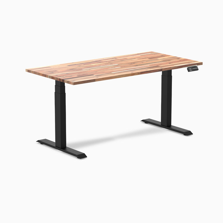 Electric dual softwood sit stand desk Acacia - Desky