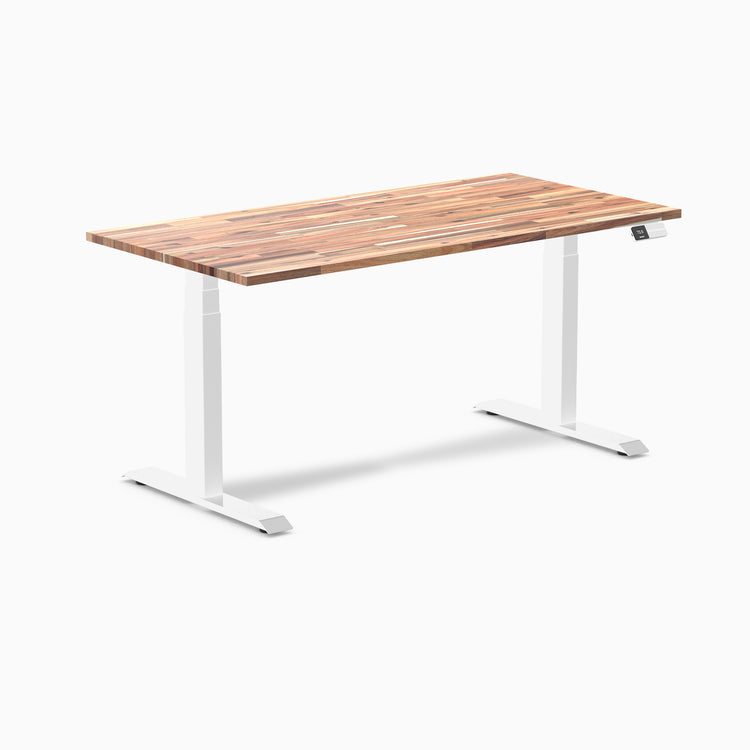 Almost Perfect Desky Dual Softwood Sit Stand Desk-Acacia Desky®