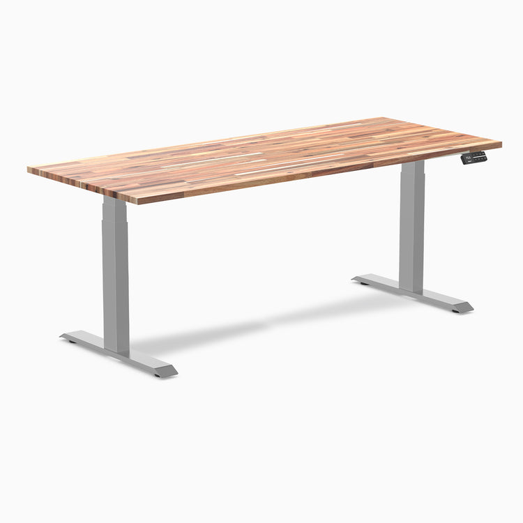 Almost Perfect Desky Dual Softwood Sit Stand Desk-Acacia Desky®