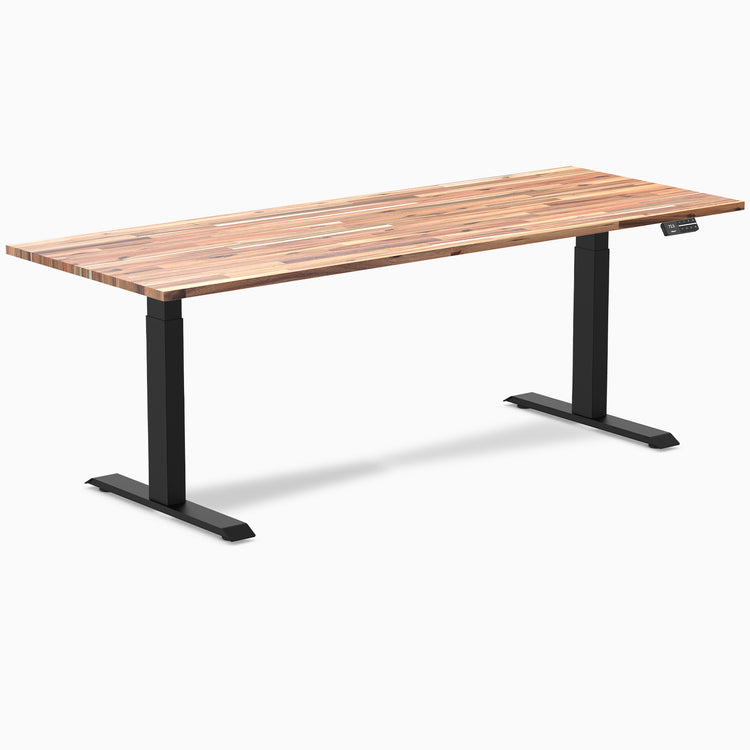 Almost Perfect Desky Dual Softwood Sit Stand Desk-Acacia Desky®