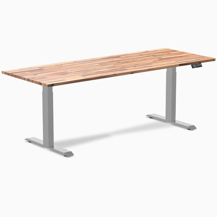 Almost Perfect Desky Dual Softwood Sit Stand Desk-Acacia Desky®