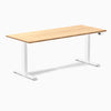 Electric dual bamboo sit stand desk Bamboo - Desky