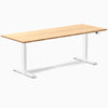 Electric dual bamboo sit stand desk Bamboo - Desky