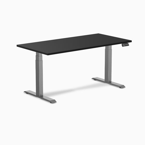 Desky Alpha Dual Sit Stand Gaming Desk, Space Grey frame