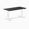 Electric Dual melamine sit stand desk black desktop - Desky