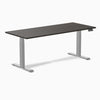 Almost Perfect Desky Dual Melamine Sit Stand Desk-Burnished Wood Desky®