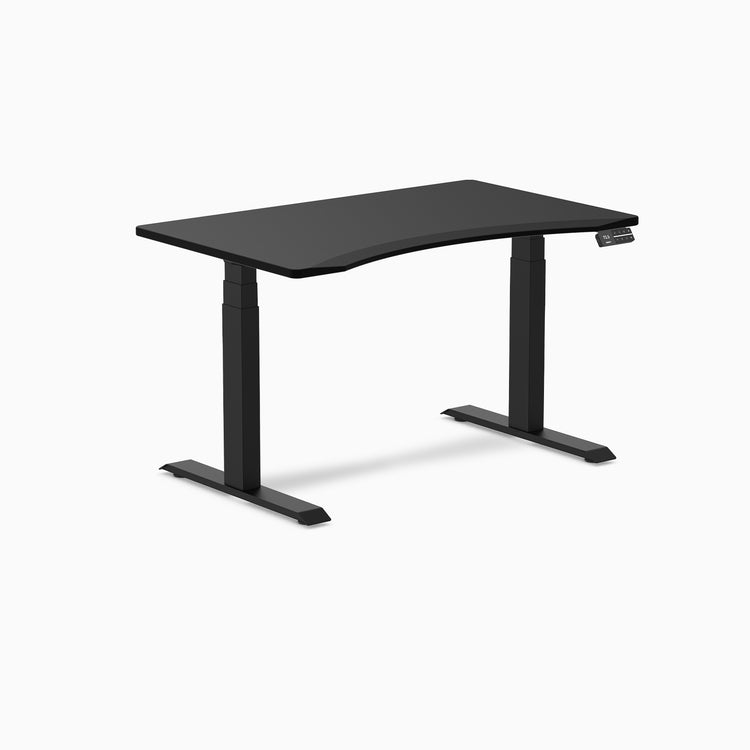 Electric dual ergo edge standing desk black - Desky