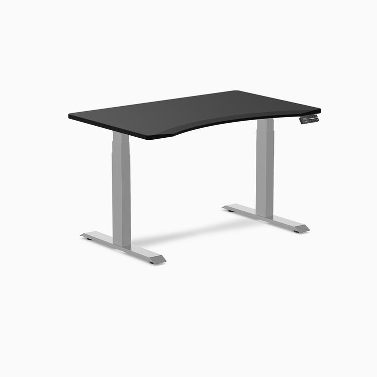 Alpha dual gaming desk in grey - Desky