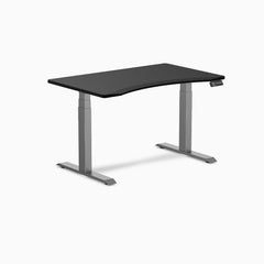 Desky Dual Ergo Edge Sit Stand Desk-Dual Desks-Desky-Black-1200x750mm-Space Grey-Desky® Australia