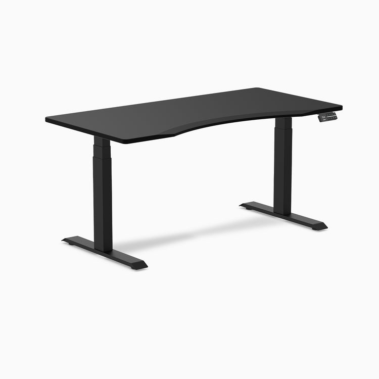 Alpha dual gaming desk in black - Desky