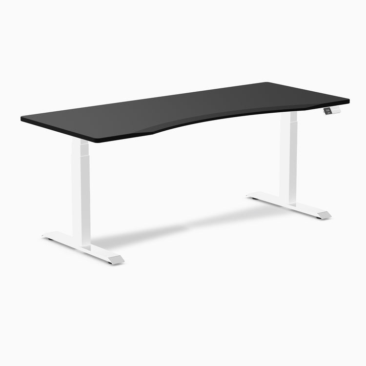 Electric dual ergo edge standing desk black - Desky