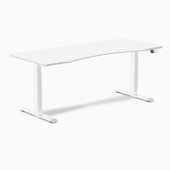 Electric dual ergo edge standing desk white - Desky