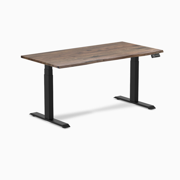 Electric Standing Desk Hardwood Natural walnut - Desky