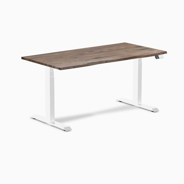 Electric Standing Desk Hardwood Natural walnut - Desky