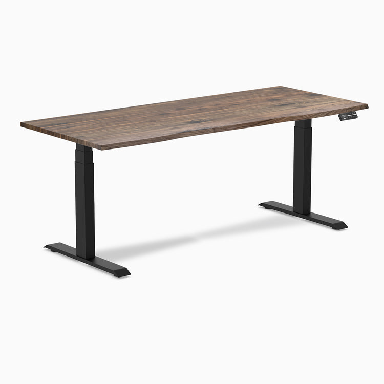 Electric Standing Desk Hardwood Natural walnut - Desky