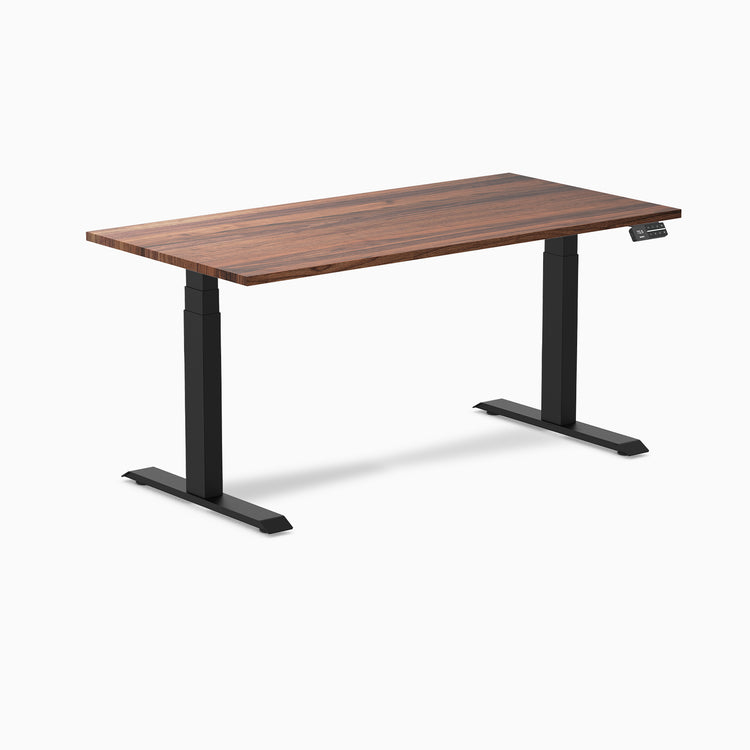 Electric Standing Desk Hardwood Walnut - Desky