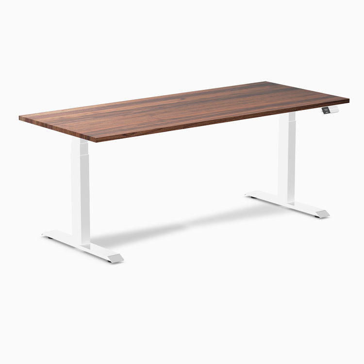 Electric Standing Desk Hardwood Walnut - Desky