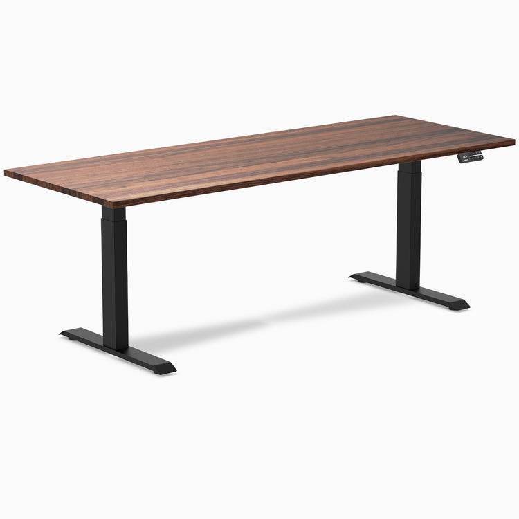 Electric Standing Desk Hardwood Walnut - Desky